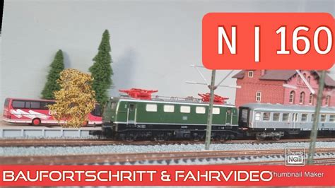 Modelleisenbahn Baufortschritt Und Zugfahrten Durch Den Bahnhof