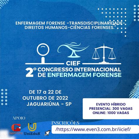 Cofen apoia o 2º Congresso de Enfermagem Forense Conselho Federal de