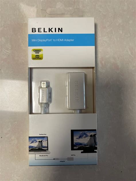 Belkin Mini Displayport To Hdmi Adapter 原裝 全新 電腦＆科技 電腦周邊及配件 電腦線、轉接線及