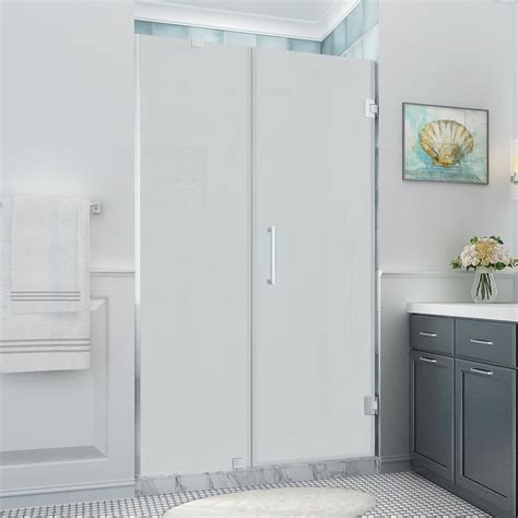 Aston Belmore Xl 50 25 51 25x80 Frameless Hinged Shower Door Ultra