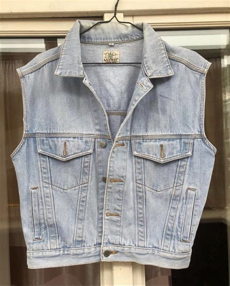 Джинсовая жилетка винтажная — цена 250 грн в каталоге Жилетки Купить ...