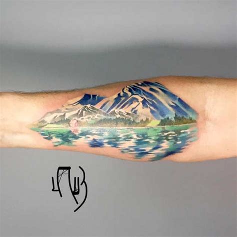 20 Scenic Landscape Tattoos Tattooblend Landscape Tattoo Nature