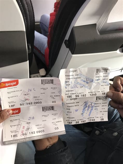 Spicejet Boarding Pass