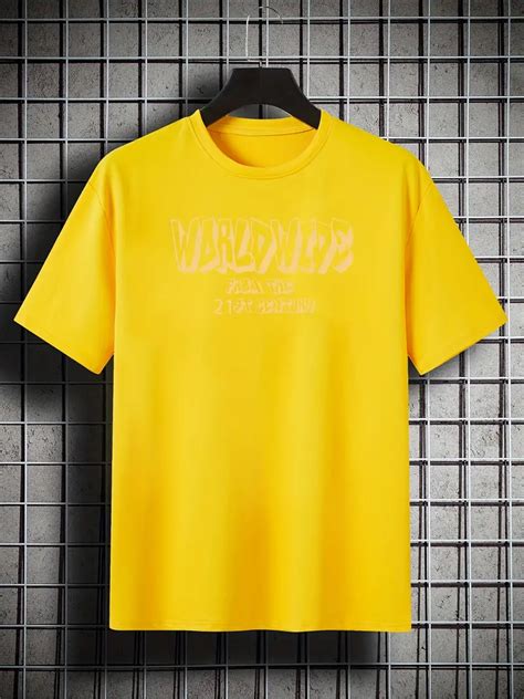 Plus Size T Shirts Letter Print Round Neck Short Sleeved Temu Australia