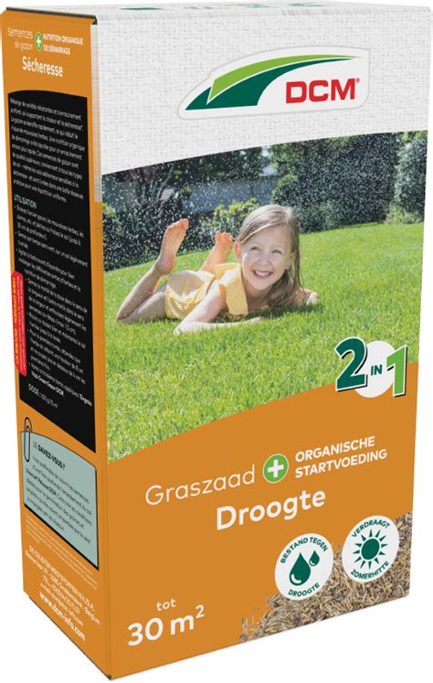 DCM Graszaad Plus Droogte 30m2 1 05kg SD REMY Tuincentrum