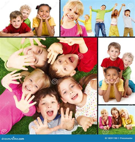 Niños Alegres Foto de archivo - Imagen: 18591180