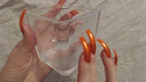 Asmr Request ~ Tapping Glass Wlong Nails And Inaudible Whisper Youtube