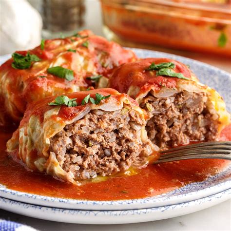 Cabbage Rolls With Ground Pork