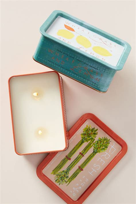 Tin Chef's Candle | Anthropologie Large Candles, Tin Candles, Glass