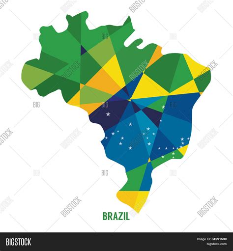 Map Brazil Vector Photo Free Trial Bigstock