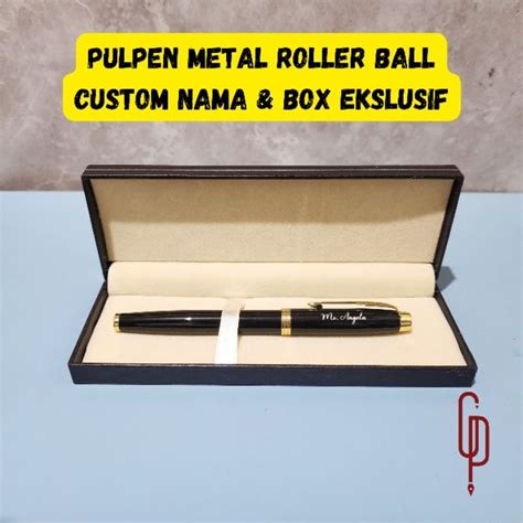 Jual Pulpen Metal Model Parker Im Roller Ball Free Custom Nama Dan Box