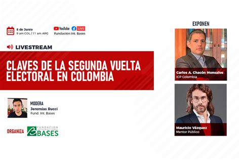 08 06 Livestream Claves De La Segunda Vuelta Electoral En Colombia