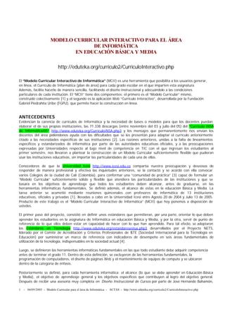 Curricula Computacion Basica Y Media PDF