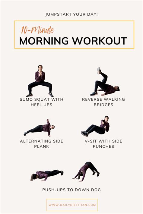 The BEST 10-Min Morning Workout – Daily Dietitian