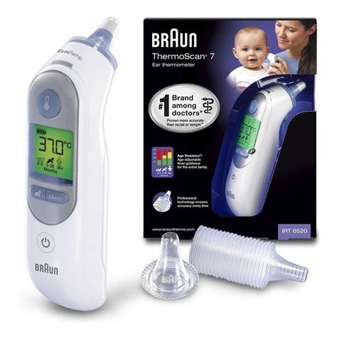 Braun ThermoScan 7 IRT 6520 Infrarot Ohrthermometer Rewa Shop De