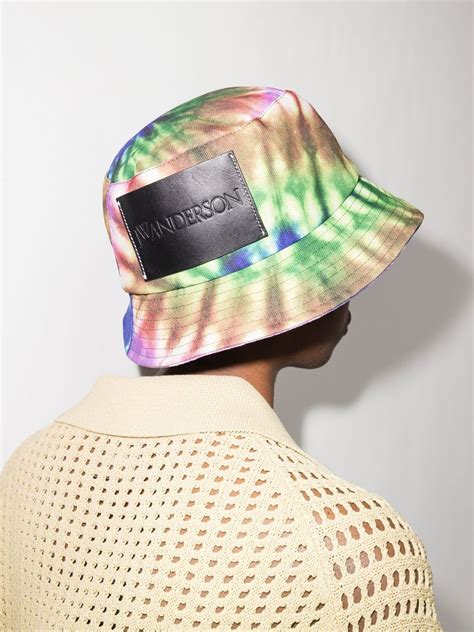 Jw Anderson Tie Dye Logo Bucket Hat Farfetch