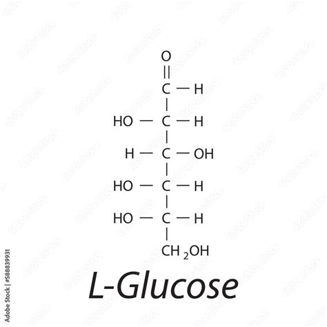 Straight Chain Form Chemical Structure Of L Glucose Sugar Scientific