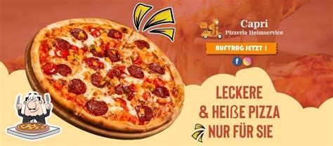 Speisekarte Von Capri Pizza Heimservice Rimbach