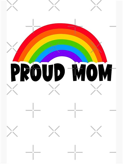 Póster Orgullosa mamá lgbtq mes del orgullo lgbt mes del orgullo