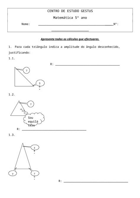 Doc Ficha De Avalia O Triangulos Dokumen Tips