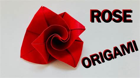 Rose En Origami Comment Faire Une Rose En Papier Facile Youtube