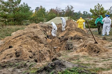 Zbiorowe Groby Na Wyzwolonych Terenach Cia W Obwodzie Donieckim