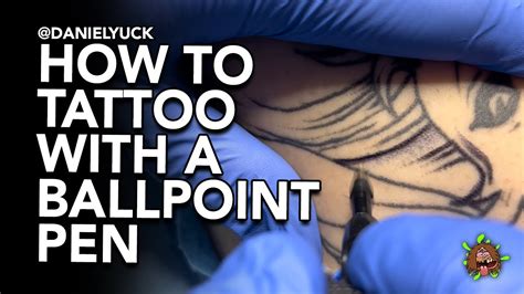 How To Tattoo With A Ball Point Pen Youtube