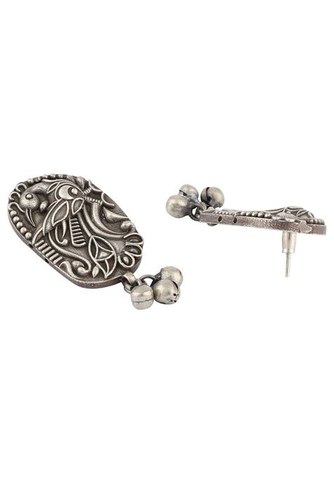 Buy Silver Look Alike Earrings Online Jtu Utsav Fashion