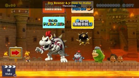 Dry Bowser And Jr How To Make Super Mario Maker 2 Tutorials