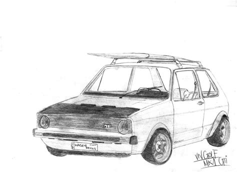 Volkswagen Golf Mk1 Drawing By Hary1908 On Deviantart