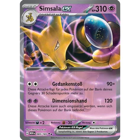 Simsala Ex Mew Pok Mon Tcg De Kaufen Auf Ricardo