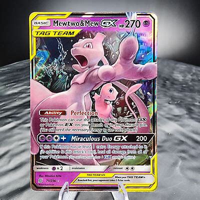 Yahoo Mewtwo Mew Gx Ultra Rare Sun Moo