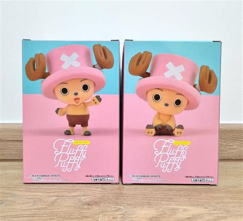 One Piece Tony Chopper Fluffy Puffy Figure Figurine A And B Set