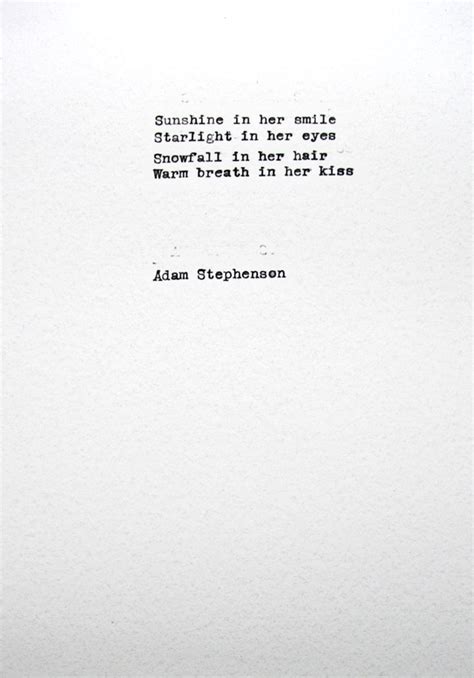 Romantic Poem Original Typewriter Poetry Wife Cotton Paper T For Her