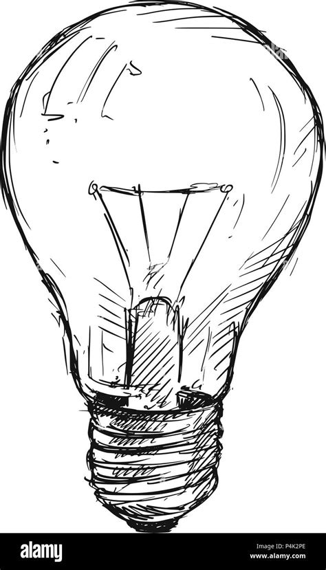 Light Bulb Technical Drawing