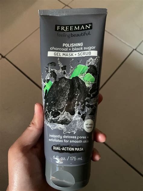 Freeman Mask Charcoal Black Sugar Kesehatan Kecantikan Kulit