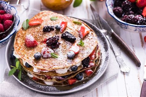 Homemade Pancakes with Berry Fruits Stock Photo - Image of butter, cooking: 62449164