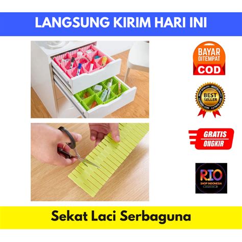 Jual Sekat Laci Organizer Penyekat Pemisah Partisi Pembatas Shopee