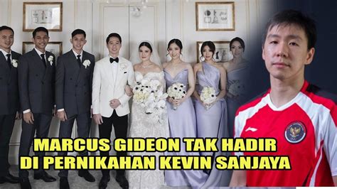 Penyebab Marcus Gideon Tak Hadir Di Pernikahan Kevin Sanjaya Dan