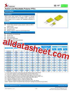 Sc Datasheet Pdf Socay Electornics Co Ltd