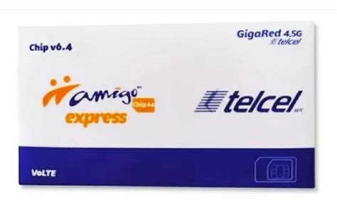 Chip Telcel Amigo Express G Lte Meses Sin Inter S