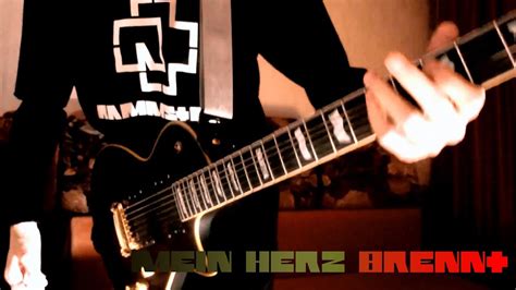 Rammstein Mein Herz Brennt Guitar Cover By Marteec Youtube