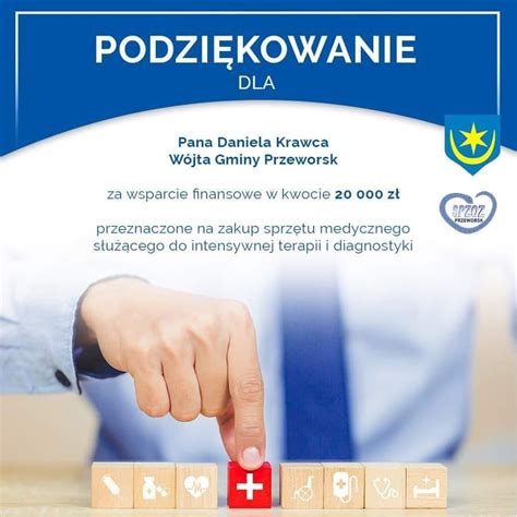 Podziękowanie za współpracę i zaangazowanie dla Wójta Gminy Gmina