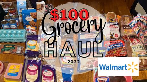 100 Weekly WALMART Grocery Haul MEAL PLAN SHOPPING ON A BUDGET