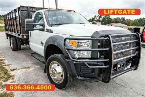 Ford F Xl Used Flatbed Powerstroke Flatbed Liftgate Auto