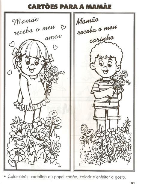 Desenhos Para Colorir Dia Das M Es Atividades Mundinho Da Crian A