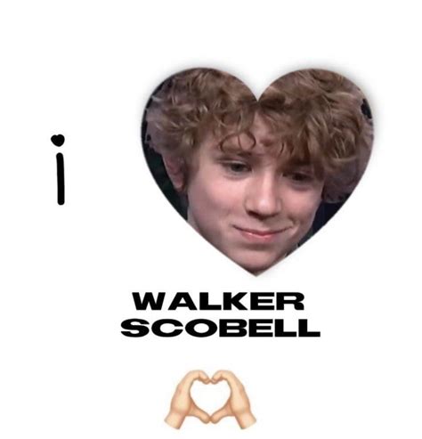 I Heart Walker Scooell Poster With Two Hands Forming The Shape Of A Heart