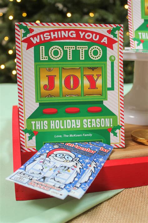 Lottery Ticket Holiday Gift Printable Lottery Ticket - Etsy