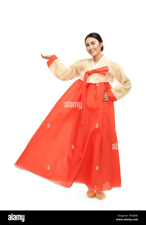 Korean In National Costume Cut Out Stock Images And Pictures Alamy