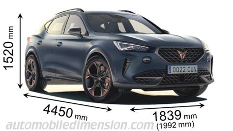 CUPRA Formentor 2024 Dimensions Boot Space Weight And Similars